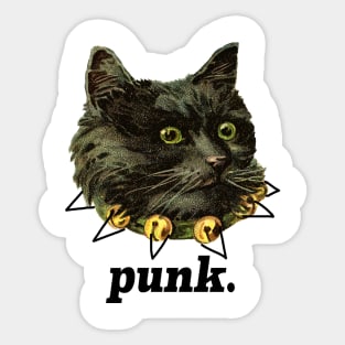 Punk Rock Kitty Cat Sticker